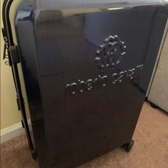 Roberto Cavalli Classic Logo Embossed Hardside Spinner Lugage - Picture 4 of 12